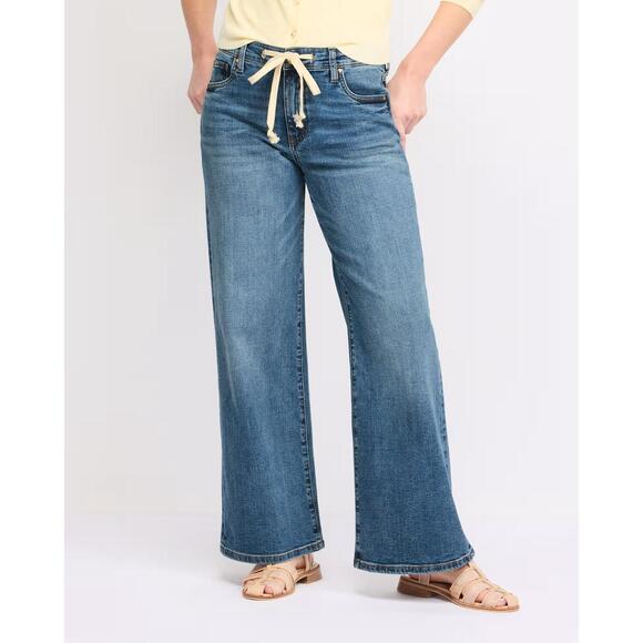 KUT FROM THE KLOTH Pants - NEW KUT FROM THE KLOTH maya high rise wide leg drawcord jeans in protect wash